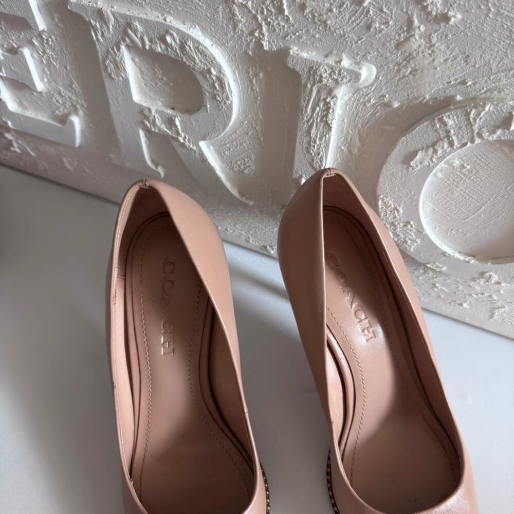 Coach Women's Waverly Leather Pump High Heel Shoes - Picture 4 of 15